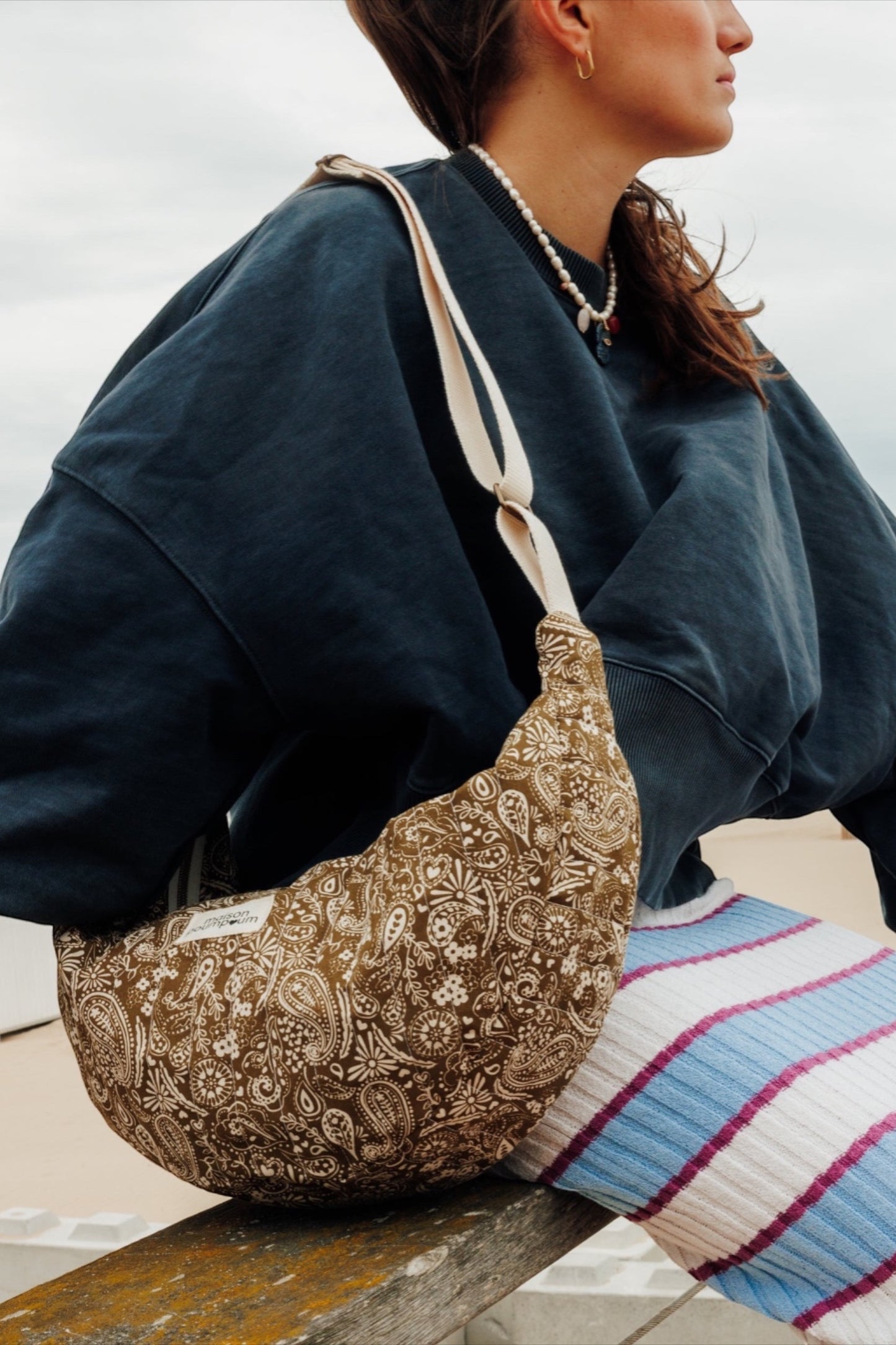 Sac Demi Lune - Bandana Kaki
