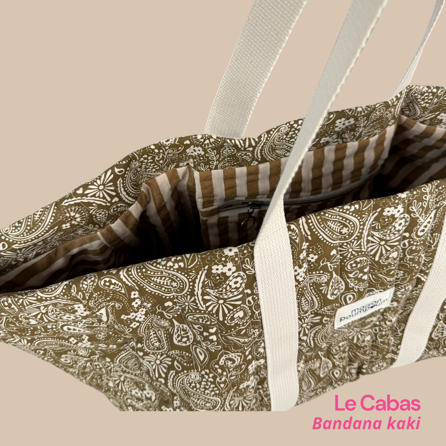SAC CABAS - Bandana Kaki