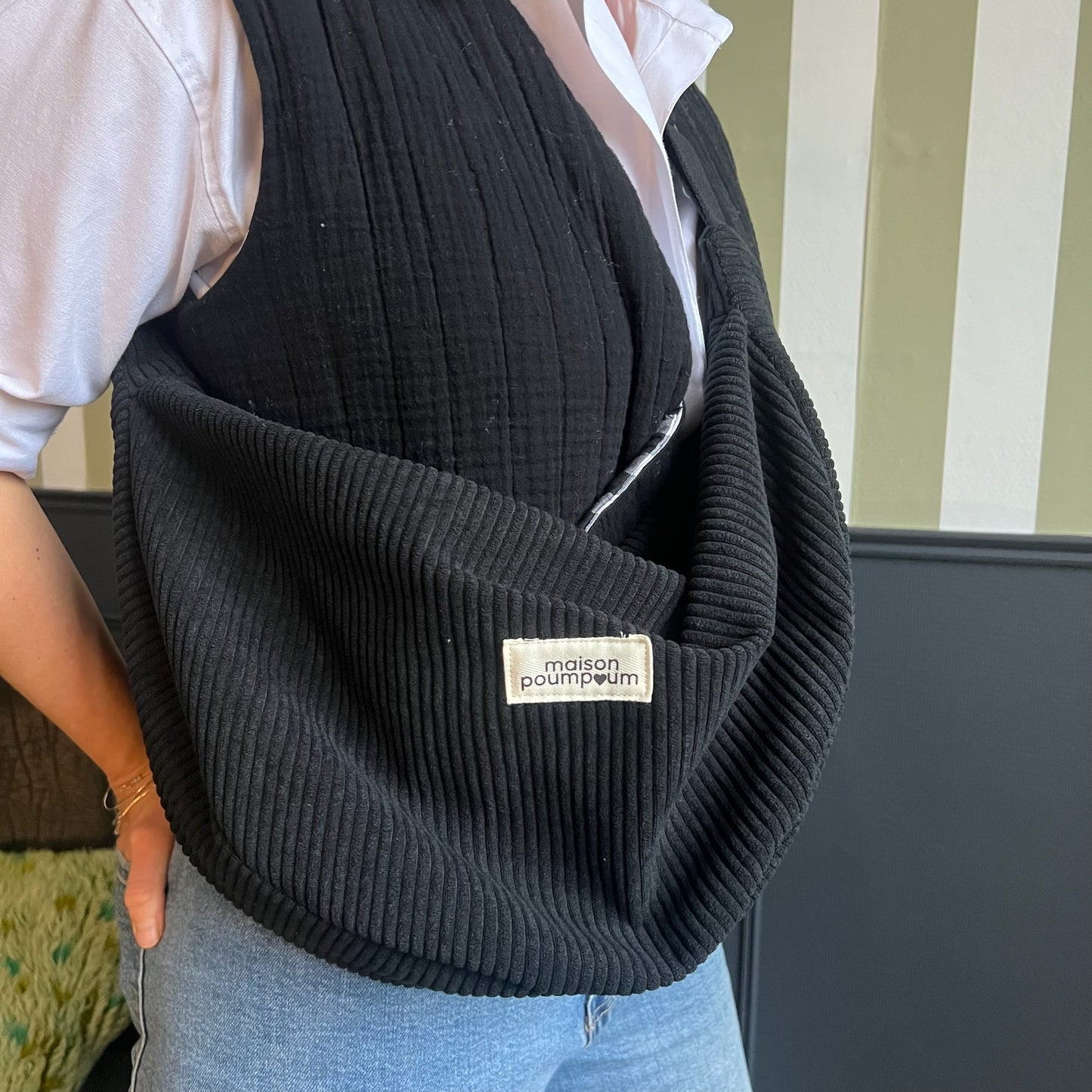Sac Demi lune - Velours côtelé