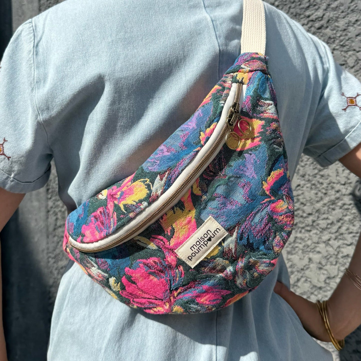 Banane fleuri vintage fluo