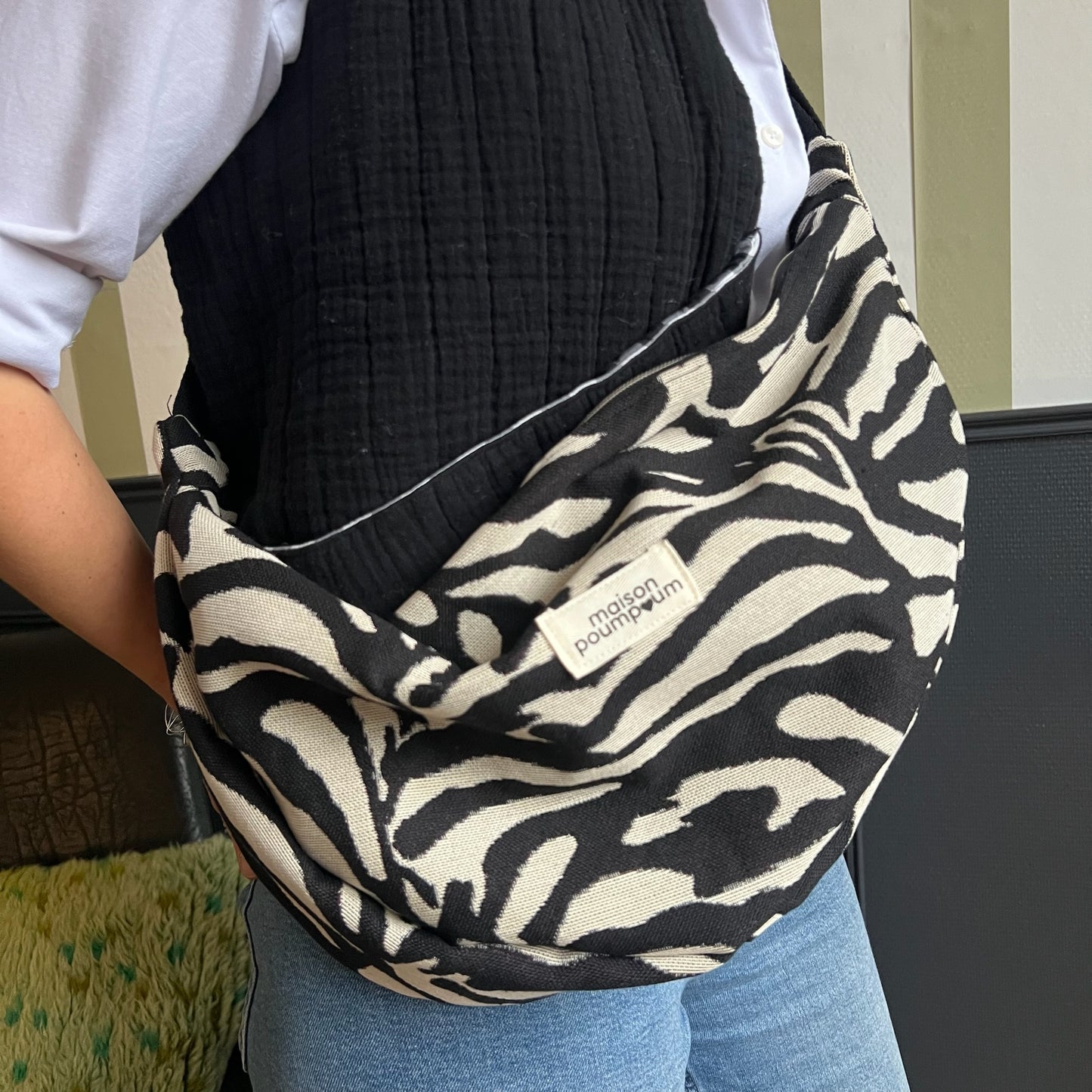 Sac Demi lune - Zèbre