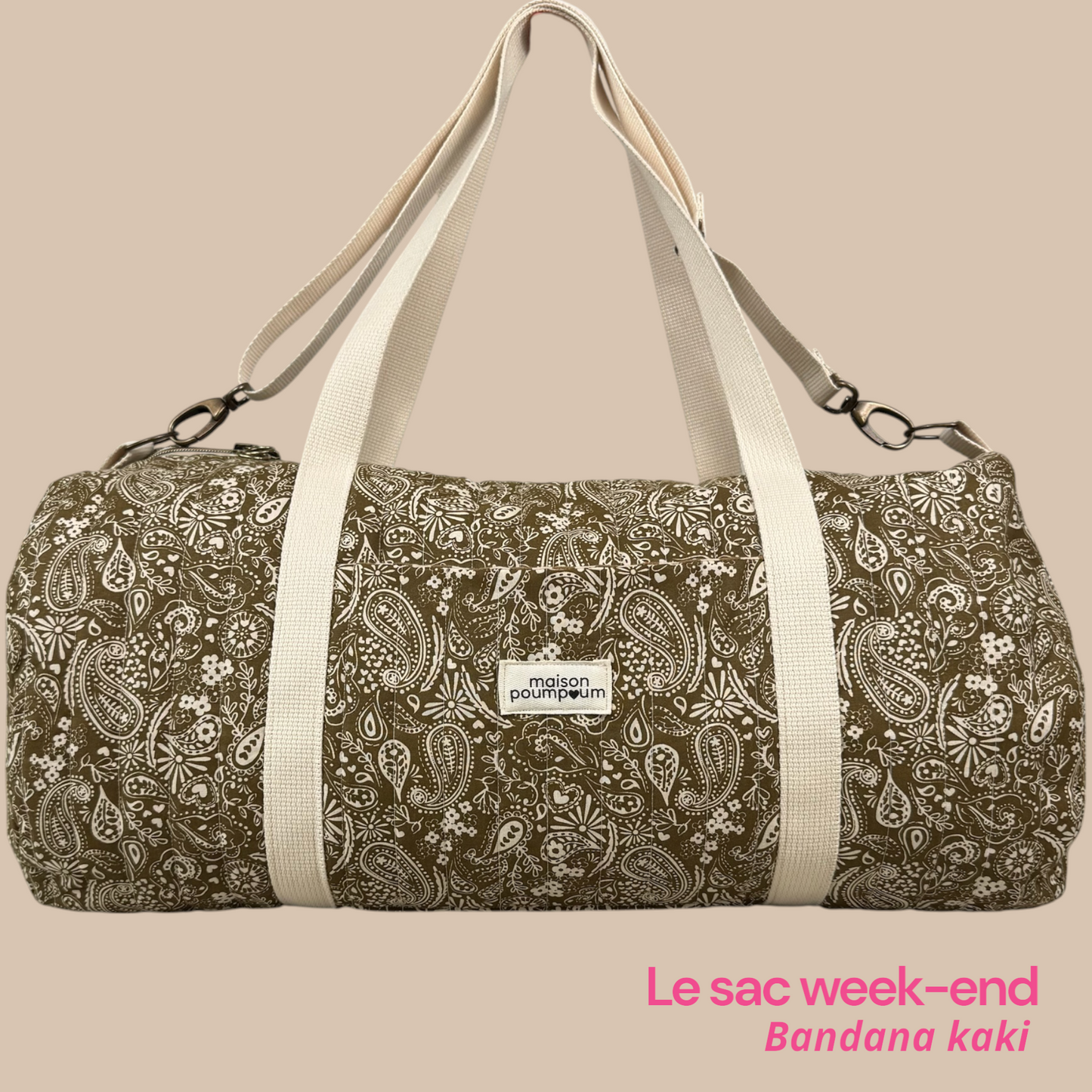 Sac week-end - Bandana Kaki