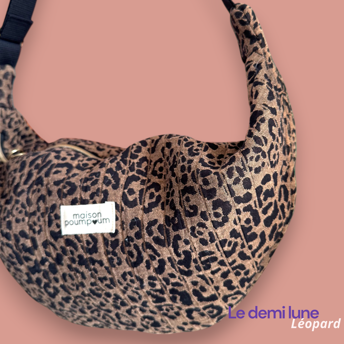 Sac Demi lune - Léopard