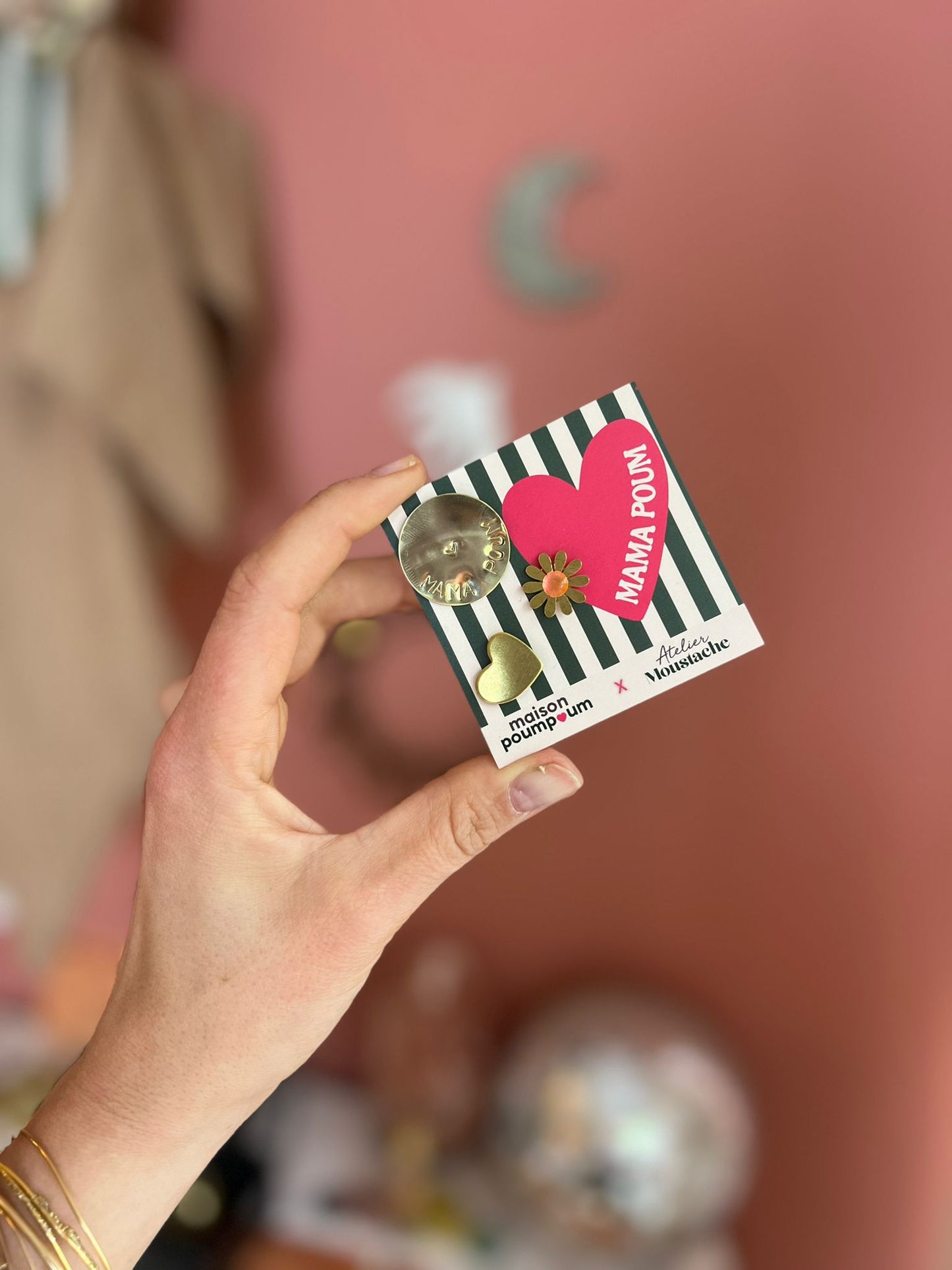Les Pin's - Collab MaisonPoumPoum X Moustache - Spécial fête des mères