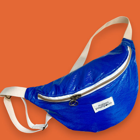 Sac banane -Vinyle bleu électrique