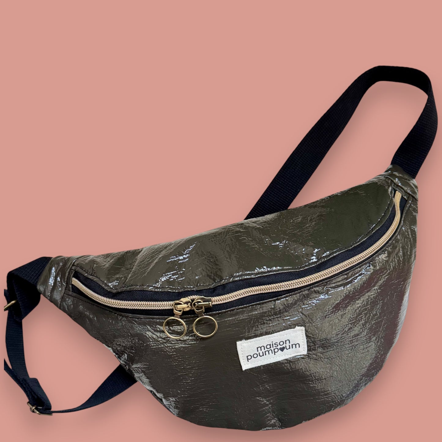 Sac banane -Vinyle Kaki