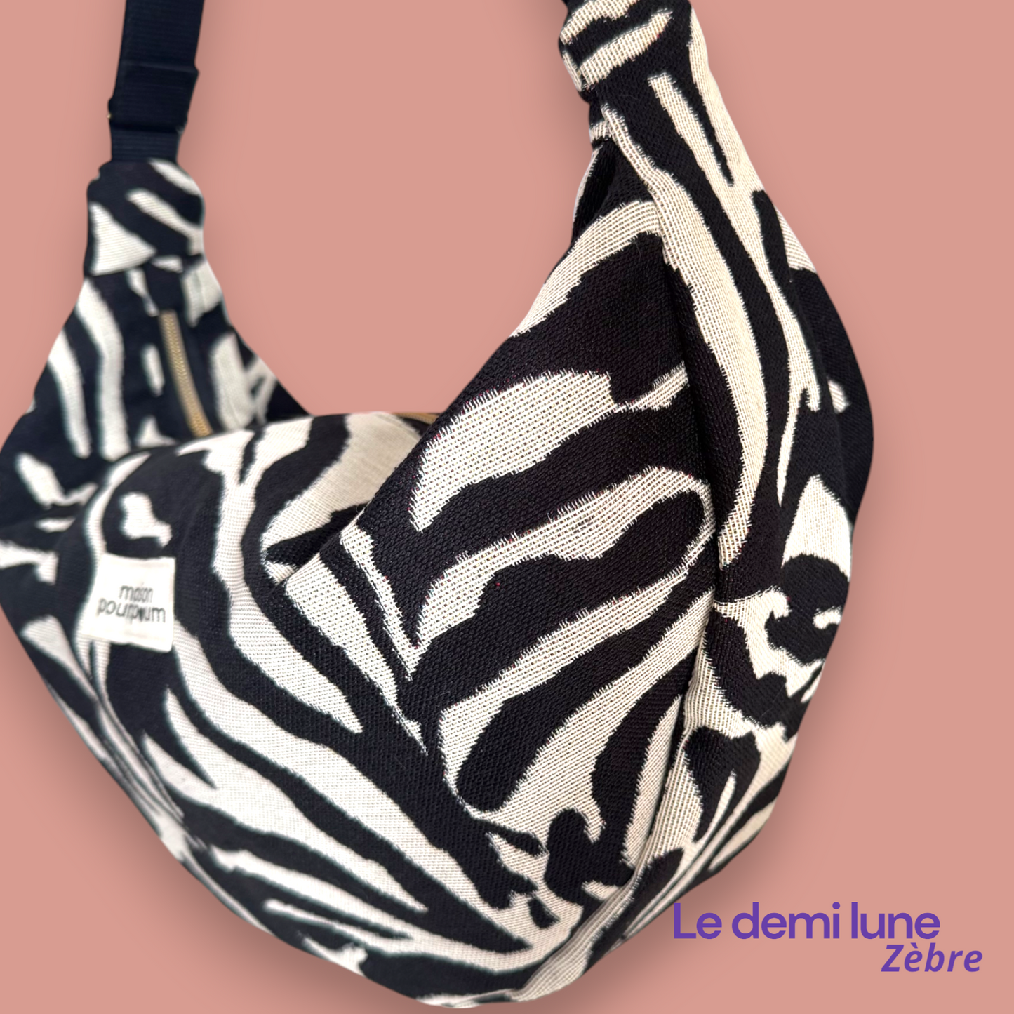 Sac Demi lune - Zèbre