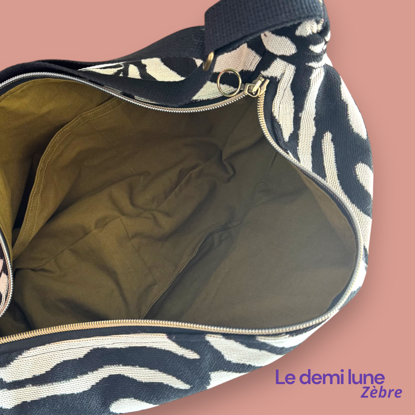 Sac Demi lune - Zèbre