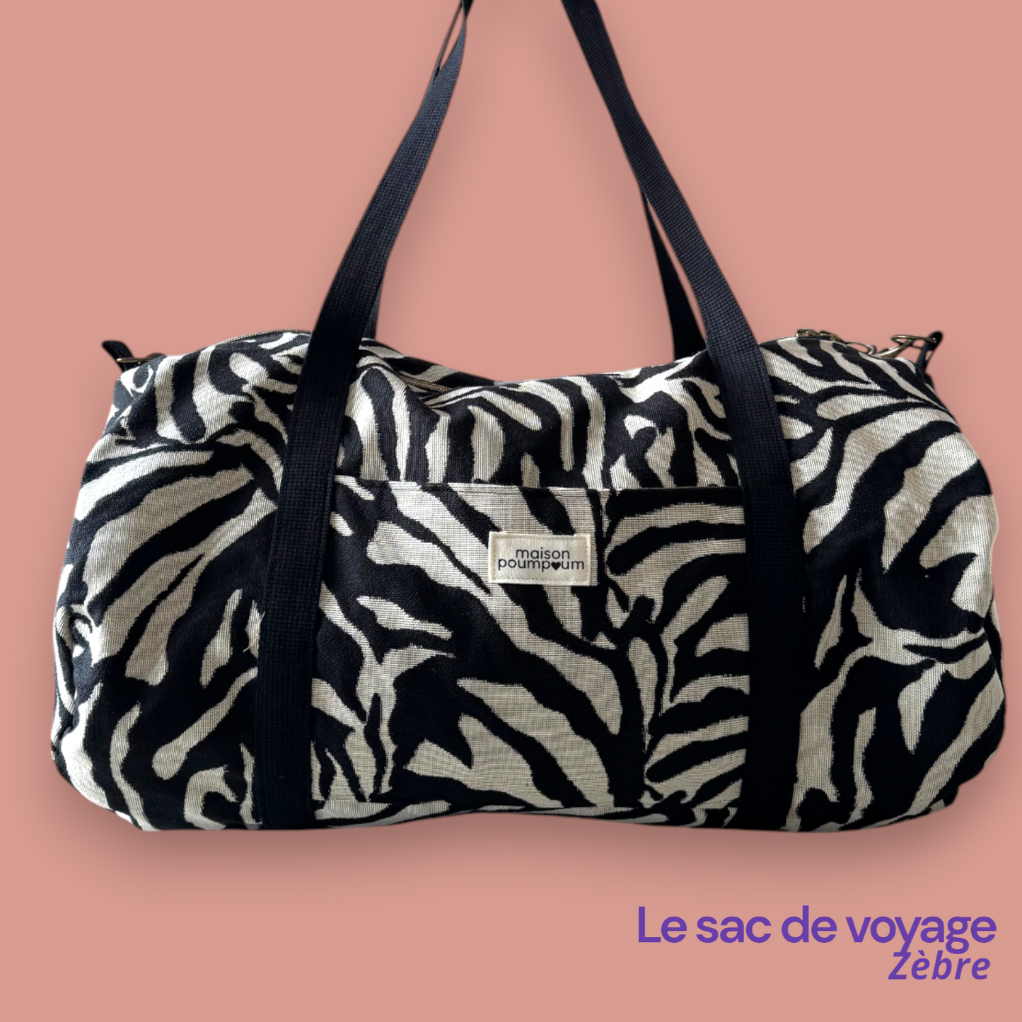 Sac Weekend - Jacquard Zèbre