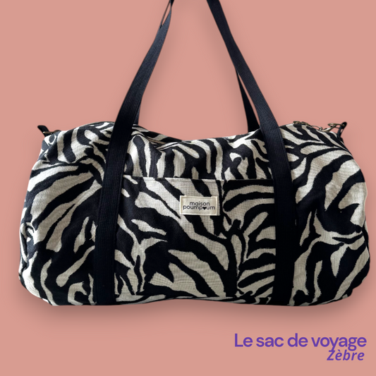Sac Weekend - Jacquard Zèbre