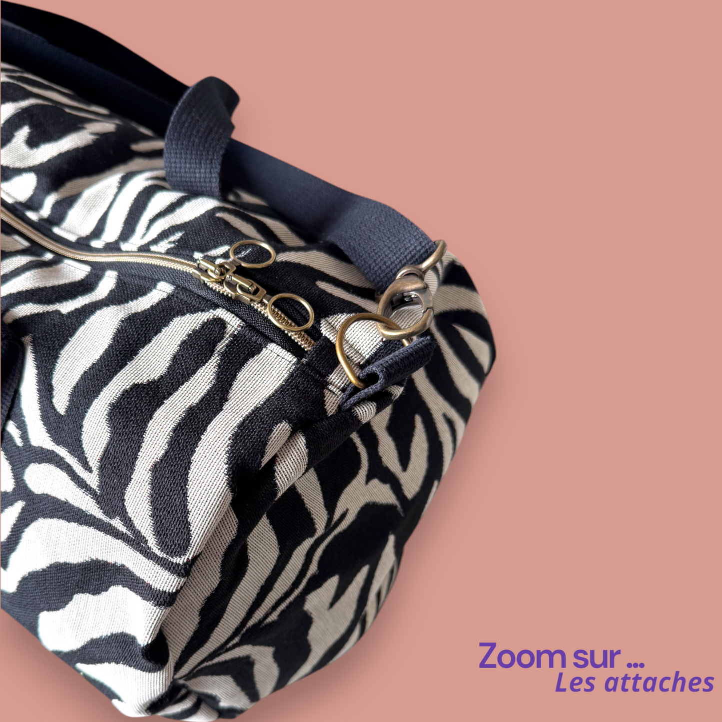 Sac Weekend - Jacquard Zèbre