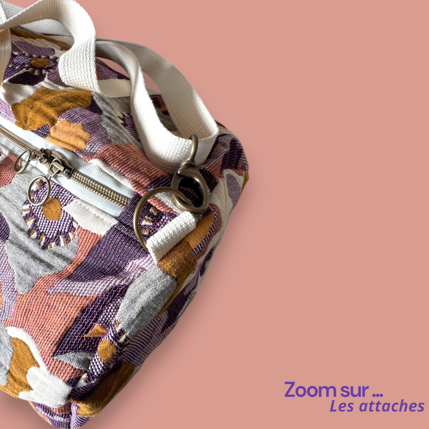 Sac Weekend - Maxi fleur vintage