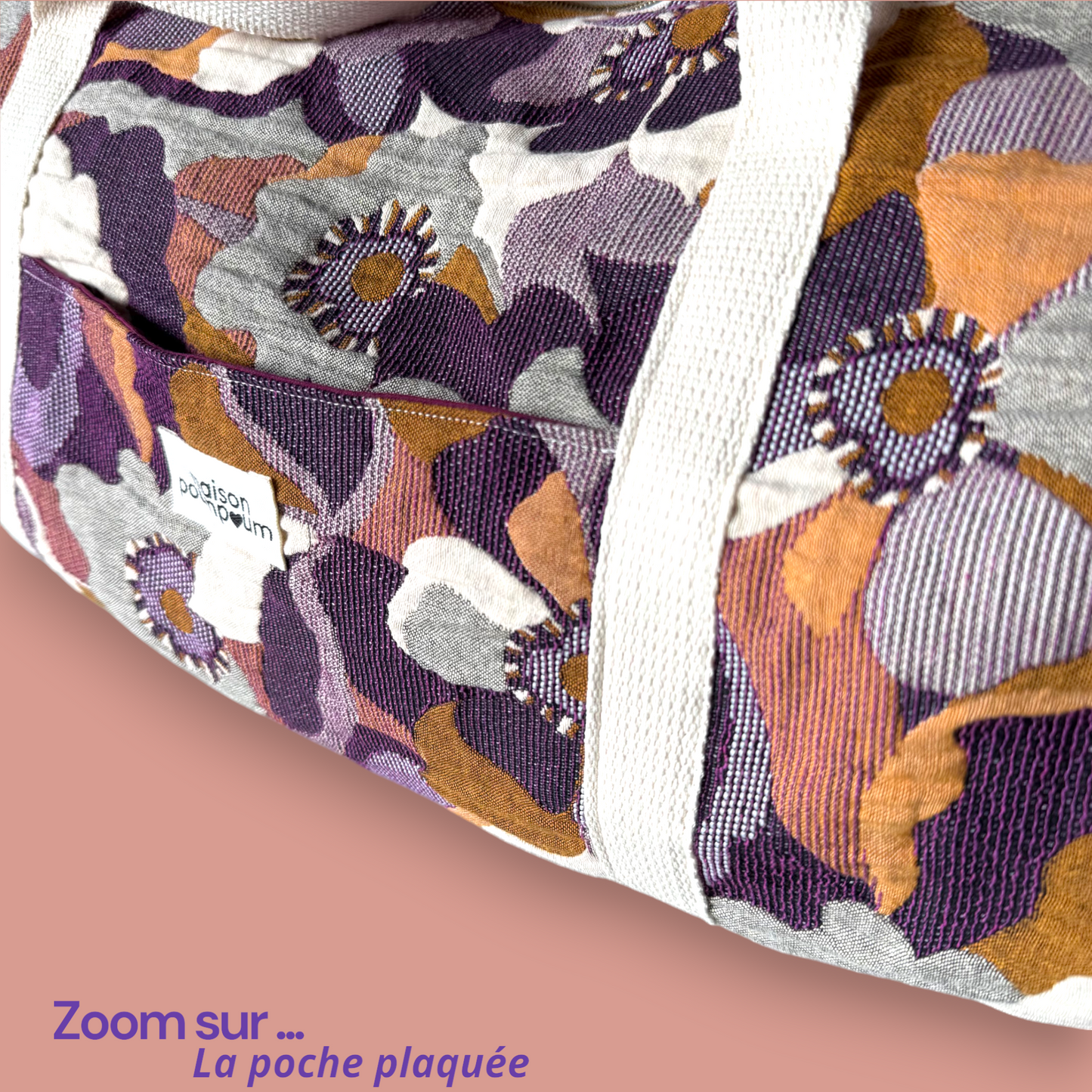 Sac Weekend - Maxi fleur vintage