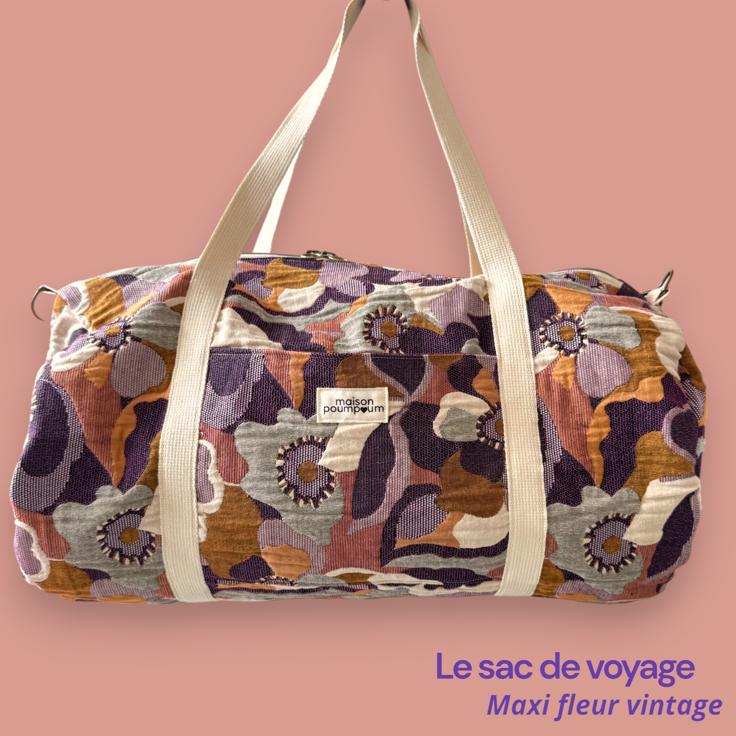 Sac Weekend - Maxi fleur vintage