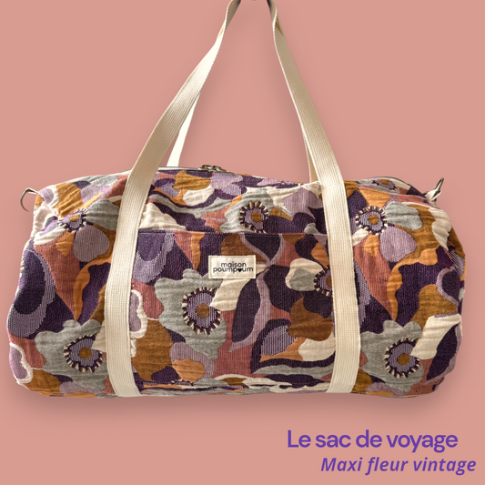 Sac Weekend - Maxi fleur vintage