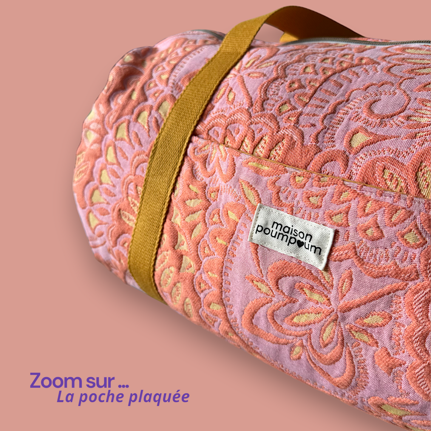 Sac weekend - Jacquard orange vitaminé