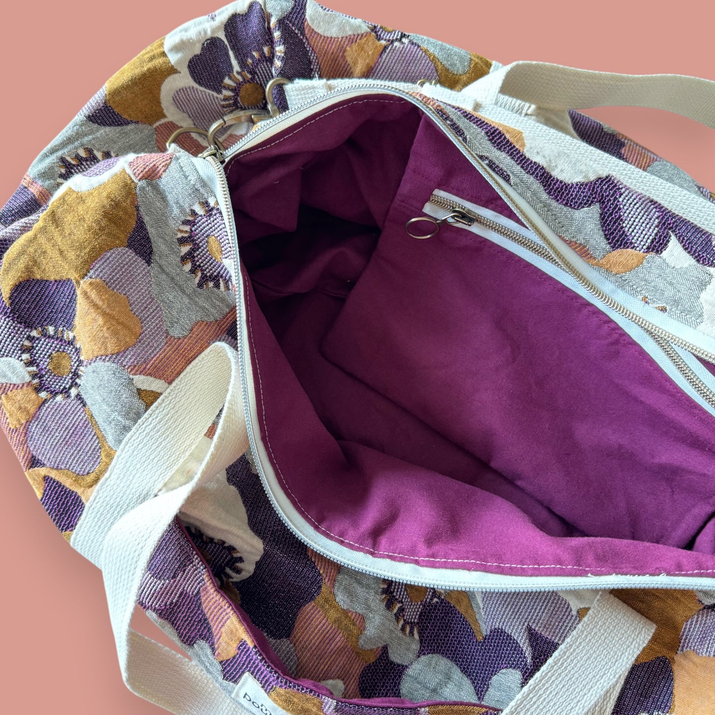 Sac Weekend - Maxi fleur vintage