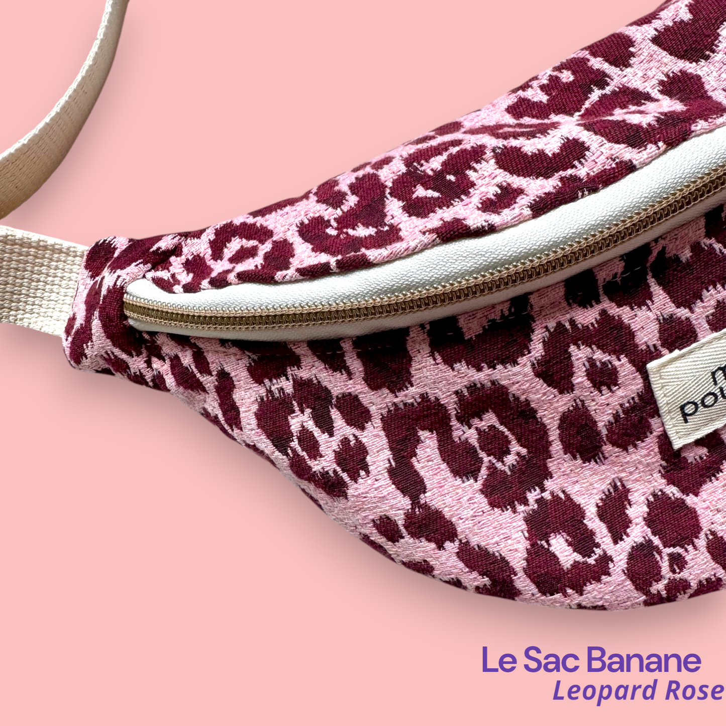 Sac banane - Léopard rose