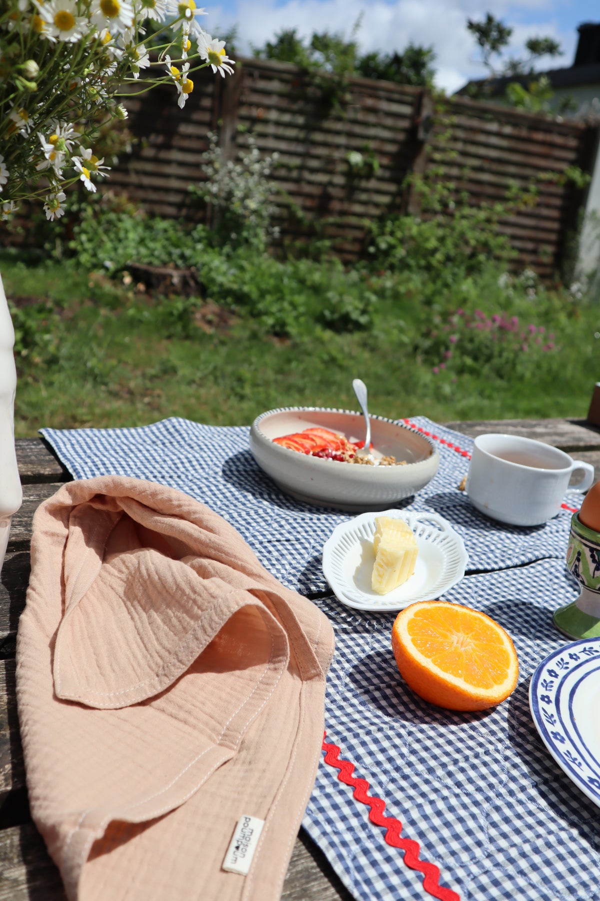 Set de table - Vichy marine