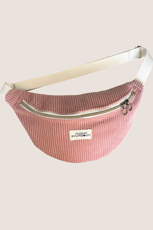 Sac Banane - Velours Bois de Rose