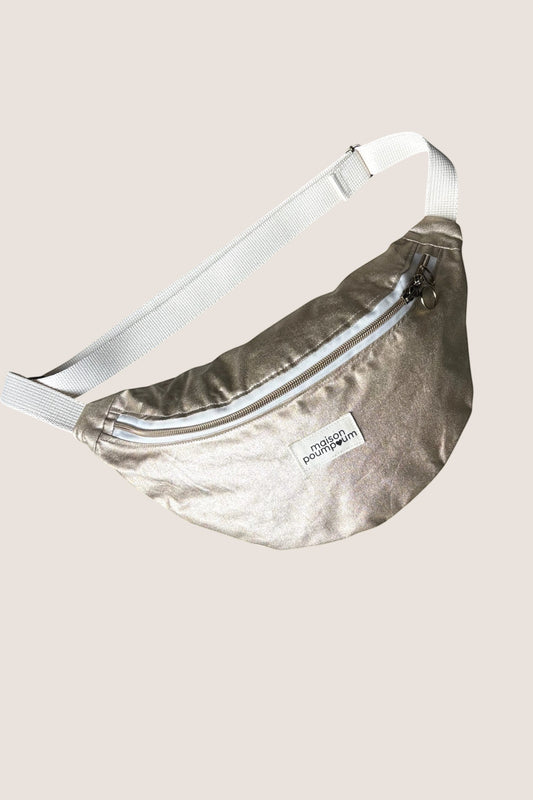 Sac Banane Enduit Doré