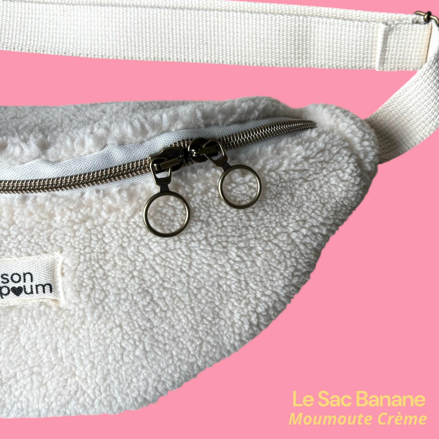 Sac Banane Moumoute Crème zoom