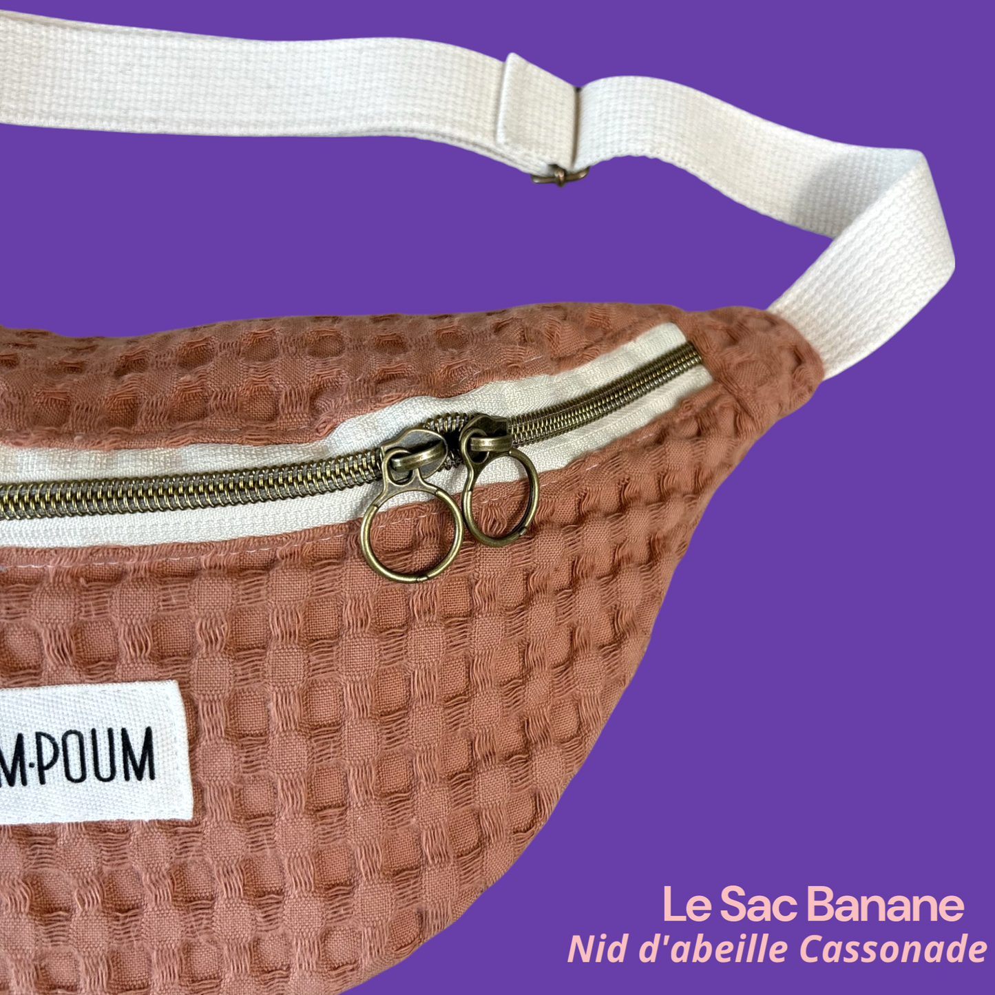 Sac Banane Nid d'abeille Cassonade zoom