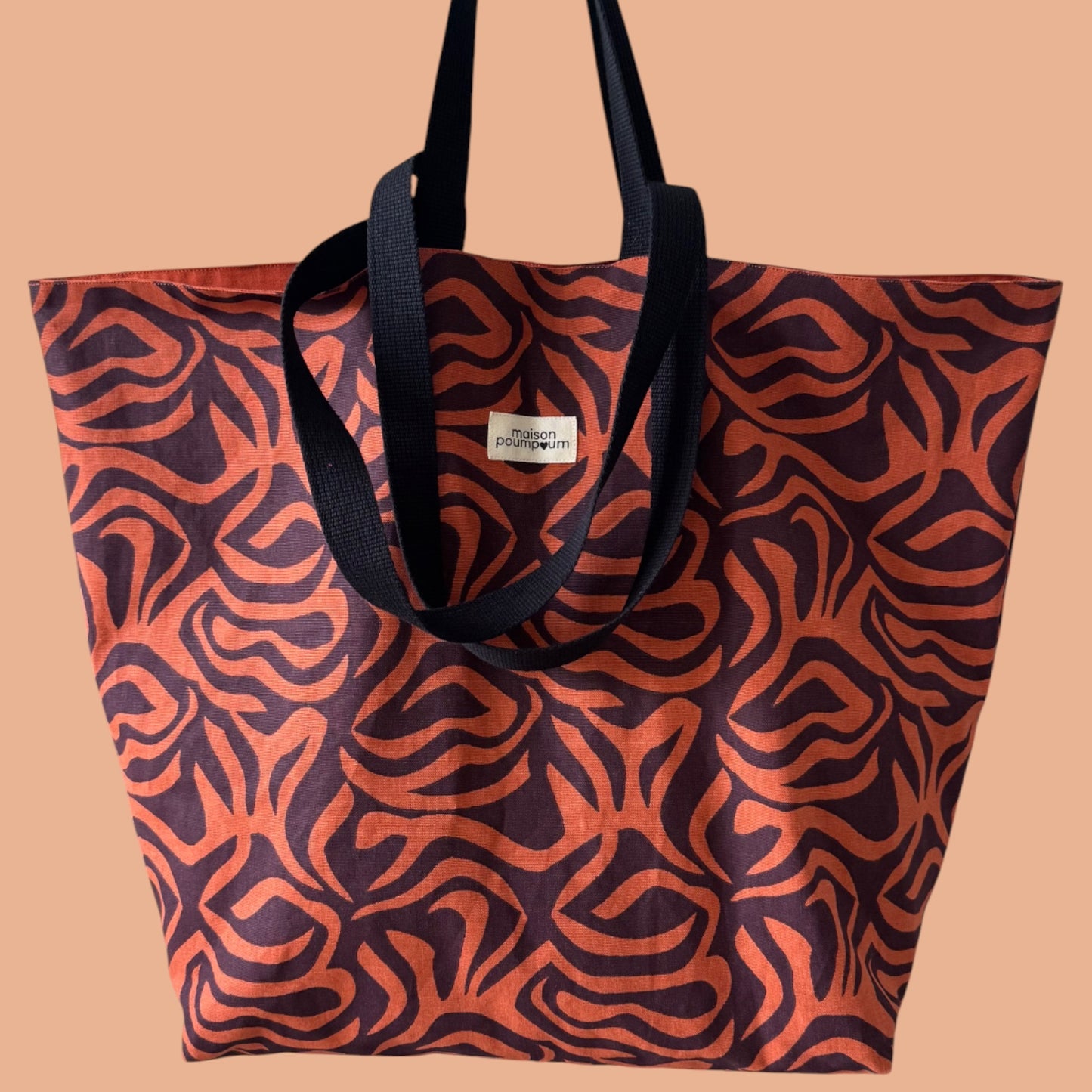 Maxi Totebag - Rétro psychédélique