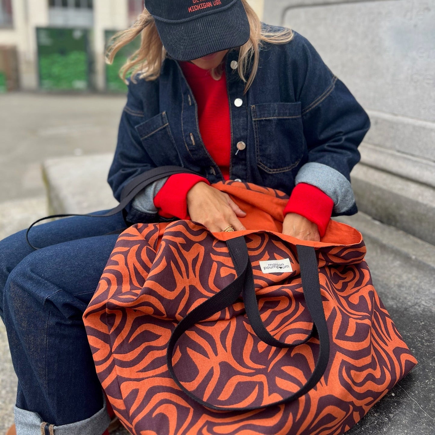 Maxi Totebag - Rétro psychédélique