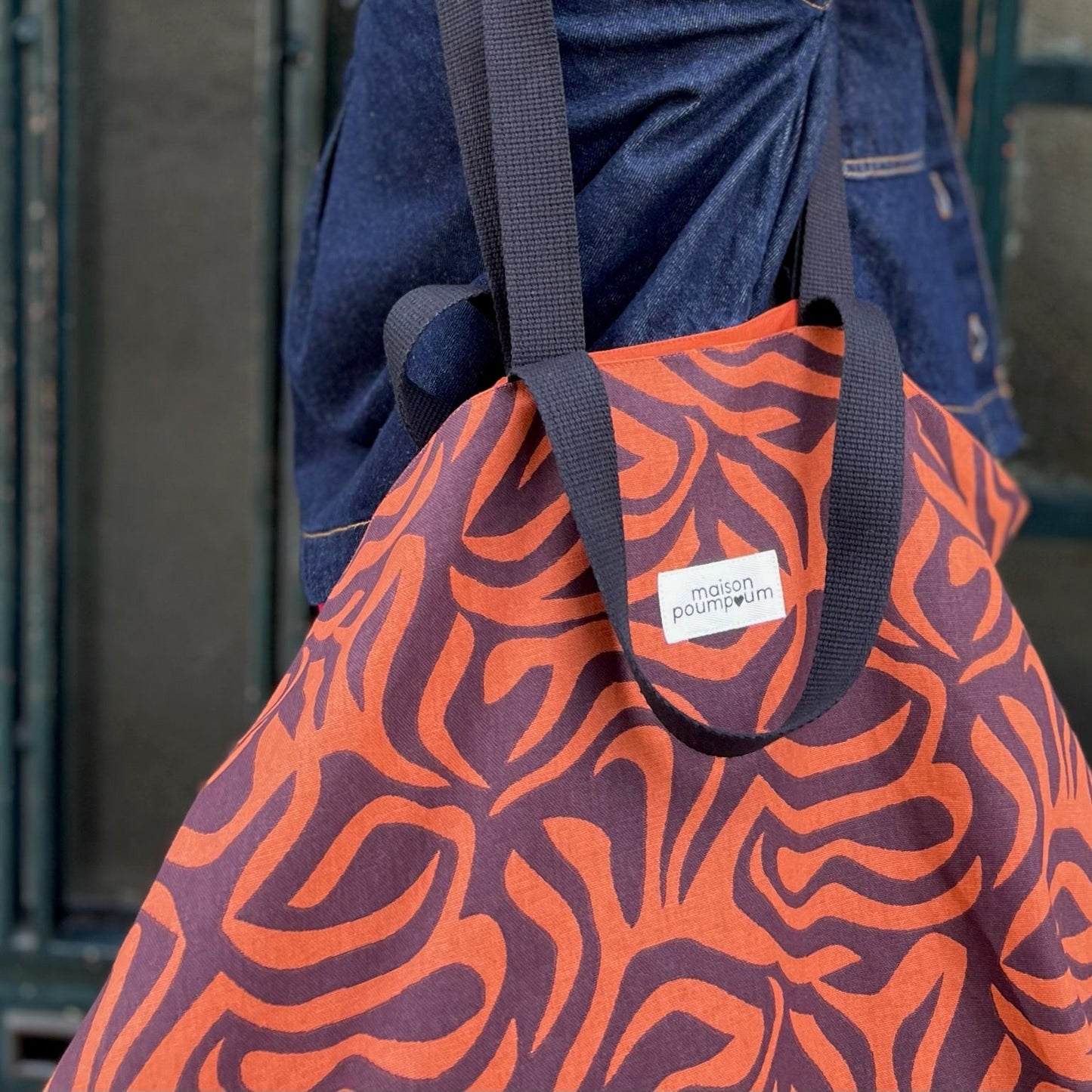 Maxi Totebag - Rétro psychédélique