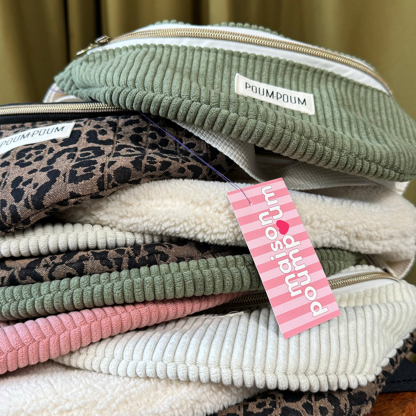 Sac banane - Velours côtelé bois de rose