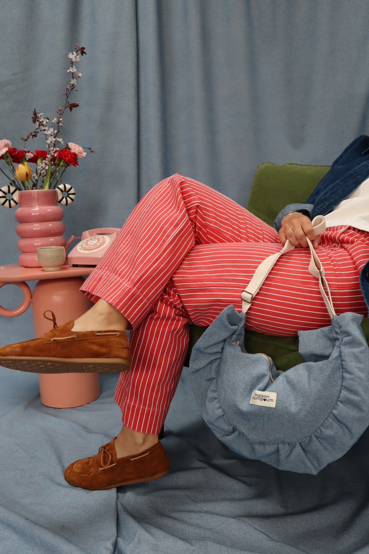 sac demi lune froufrous jean clair Maison PoumPoum lifestyle