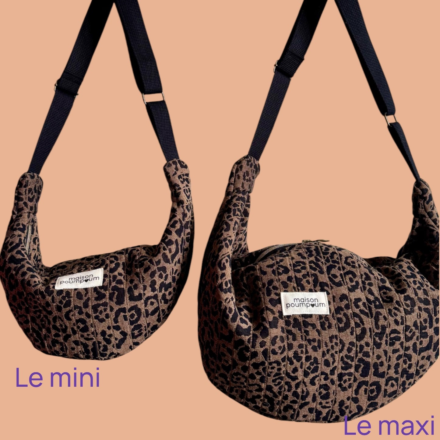Sac Demi lune - Léopard
