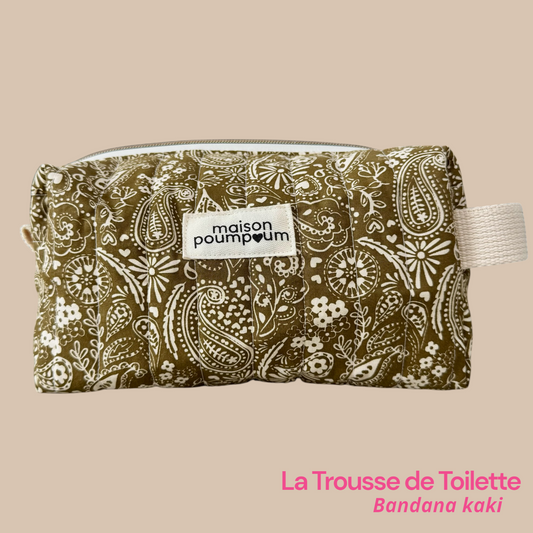 trousse de toilette badana kaki