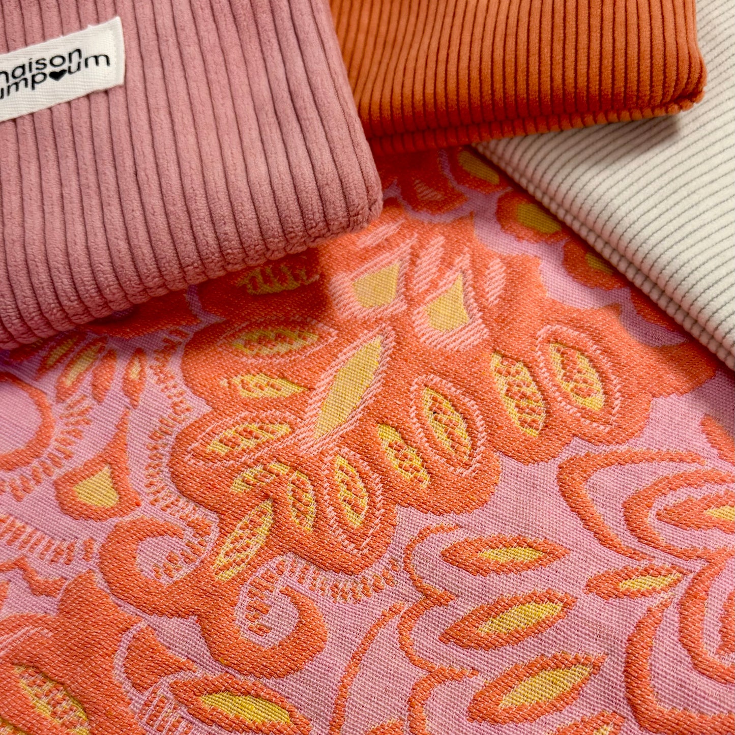Sac weekend - Jacquard orange vitaminé