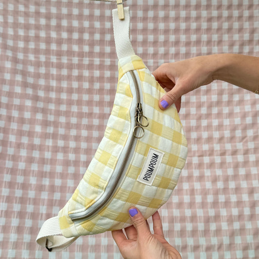 Sac banane - Vichy jaune