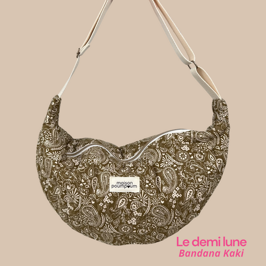 Sac Demi Lune - Bandana Kaki