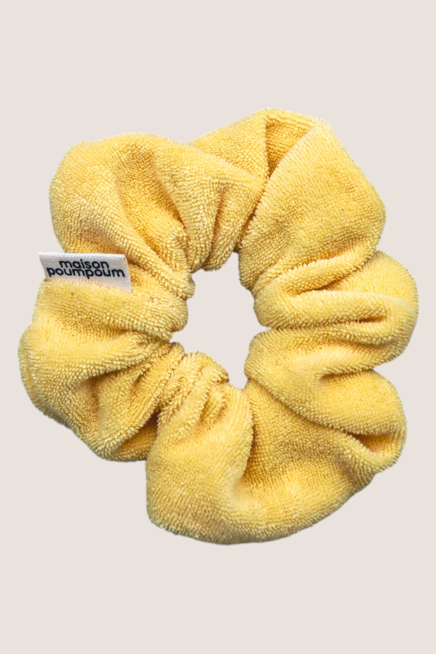 chouchou eponge jaune beurre - maison poumpoum