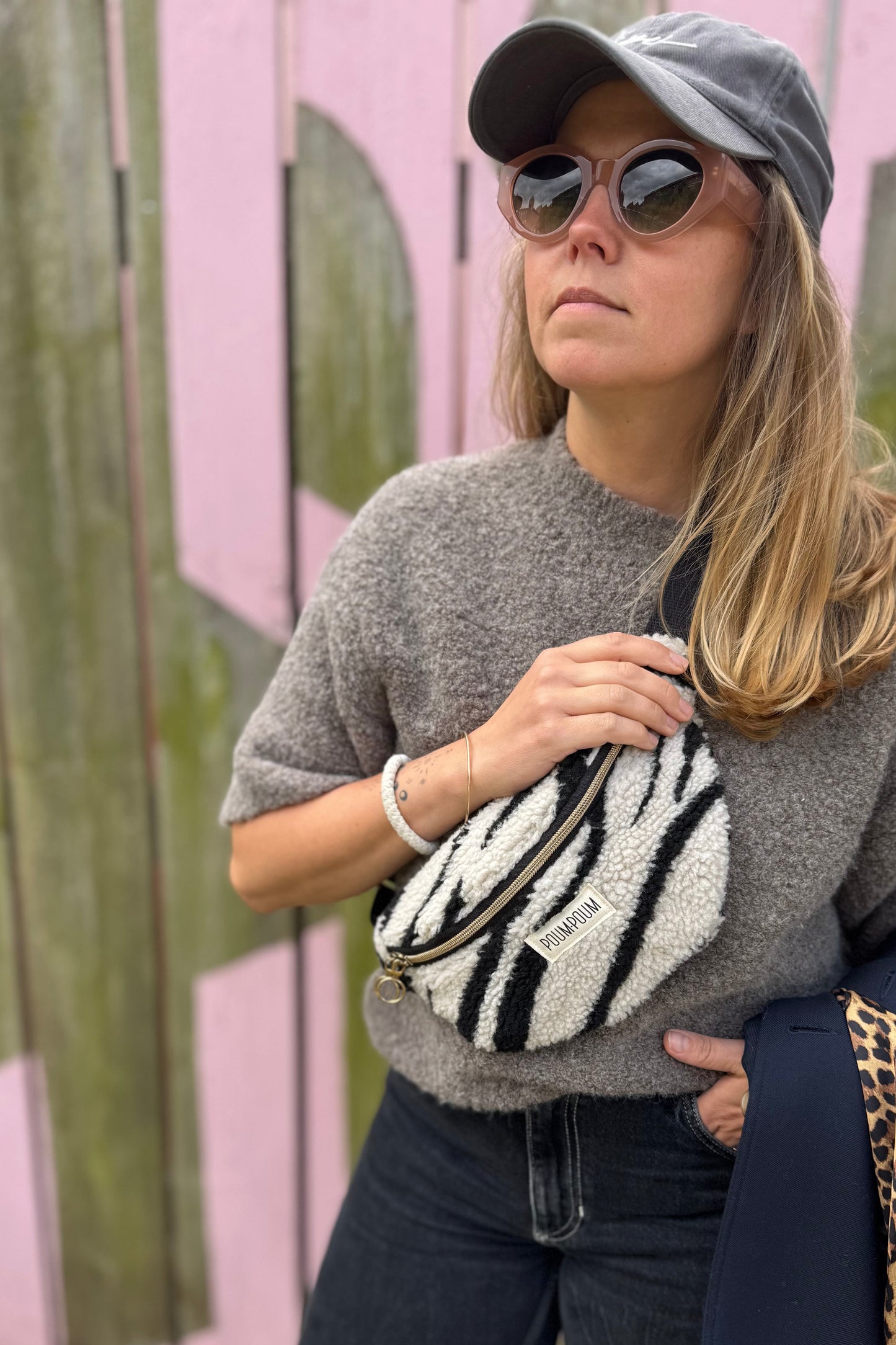 Sac banane moumoute zebre femme maison poumpoum