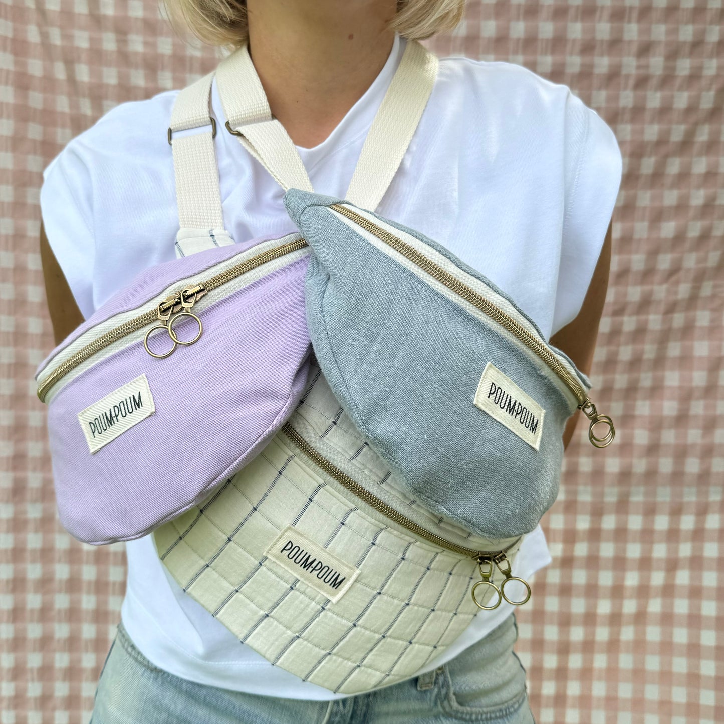 Sac banane - Lavande - Coton upcyclé