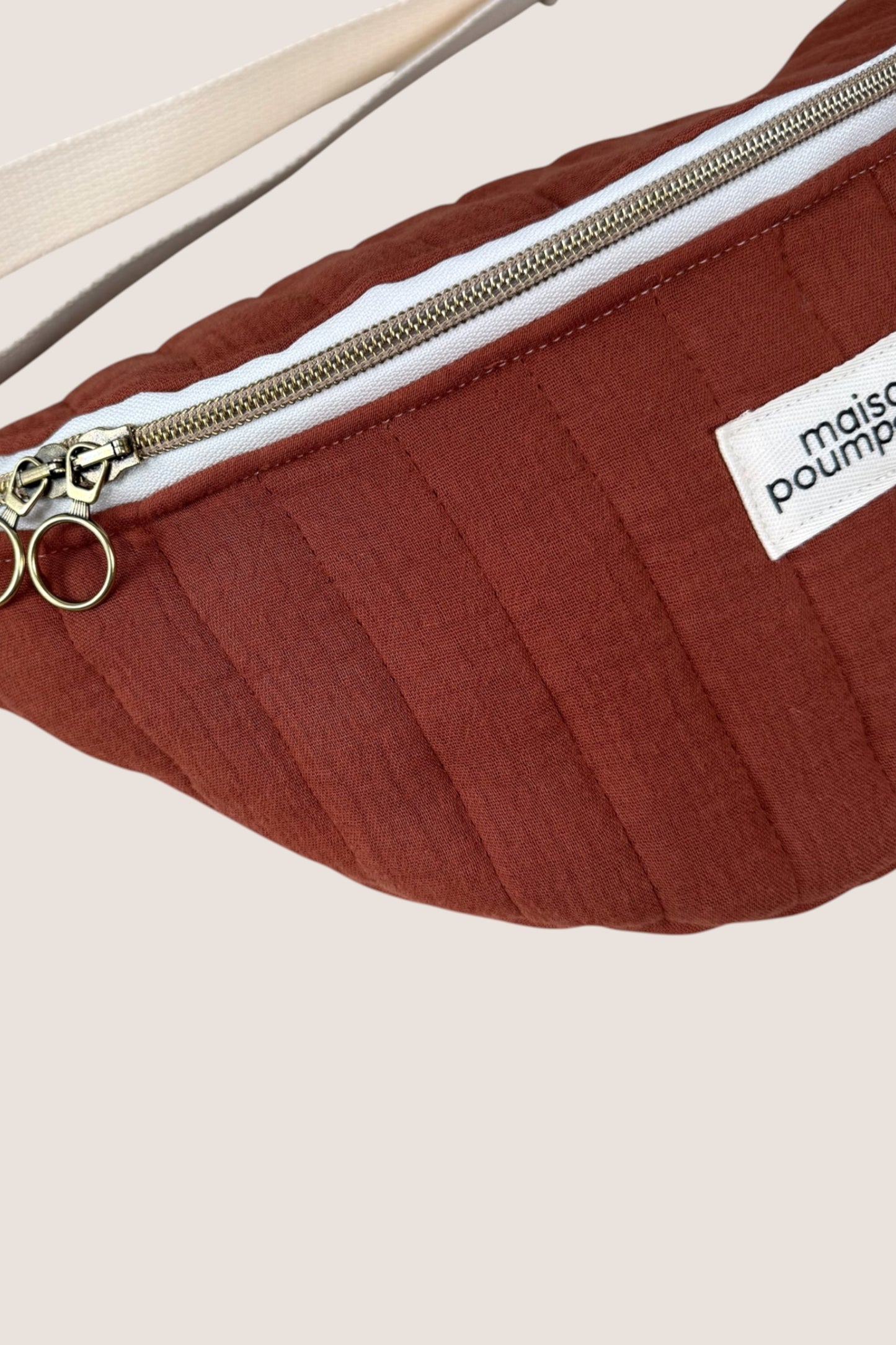 Sac Banane - Gaze de Coton Terracotta
