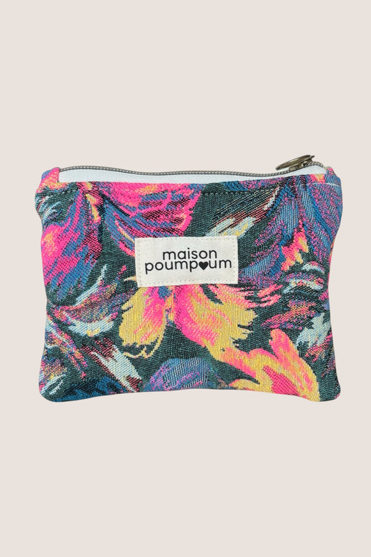 Pochette S - Fleuri fluo vintage