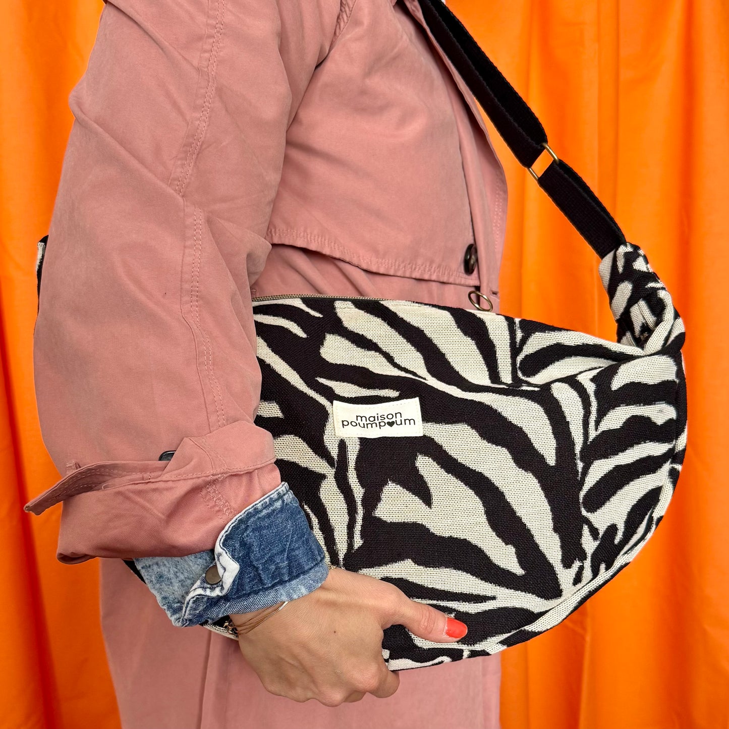 Sac Demi lune - Zèbre