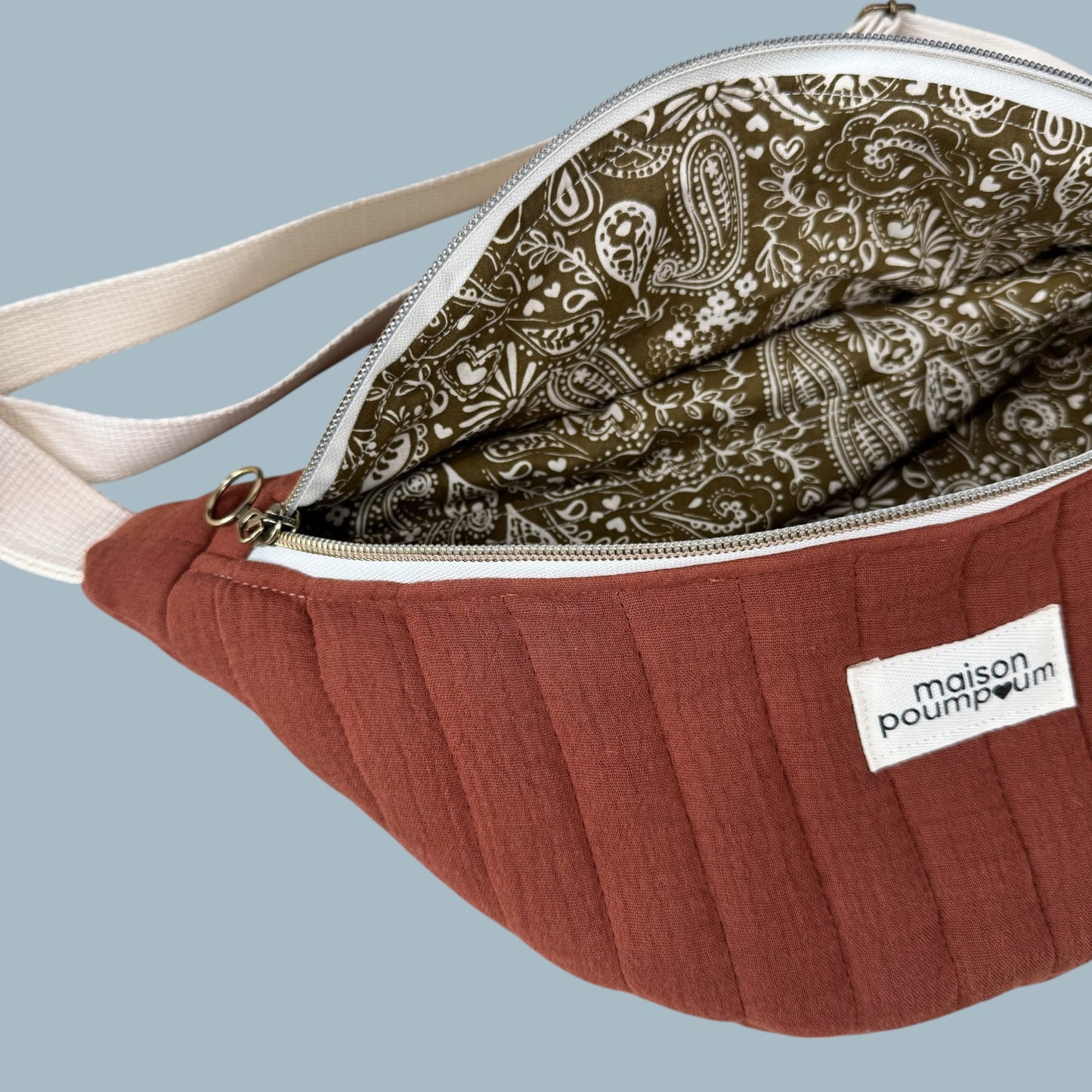 Sac Banane - Gaze de Coton Terracotta