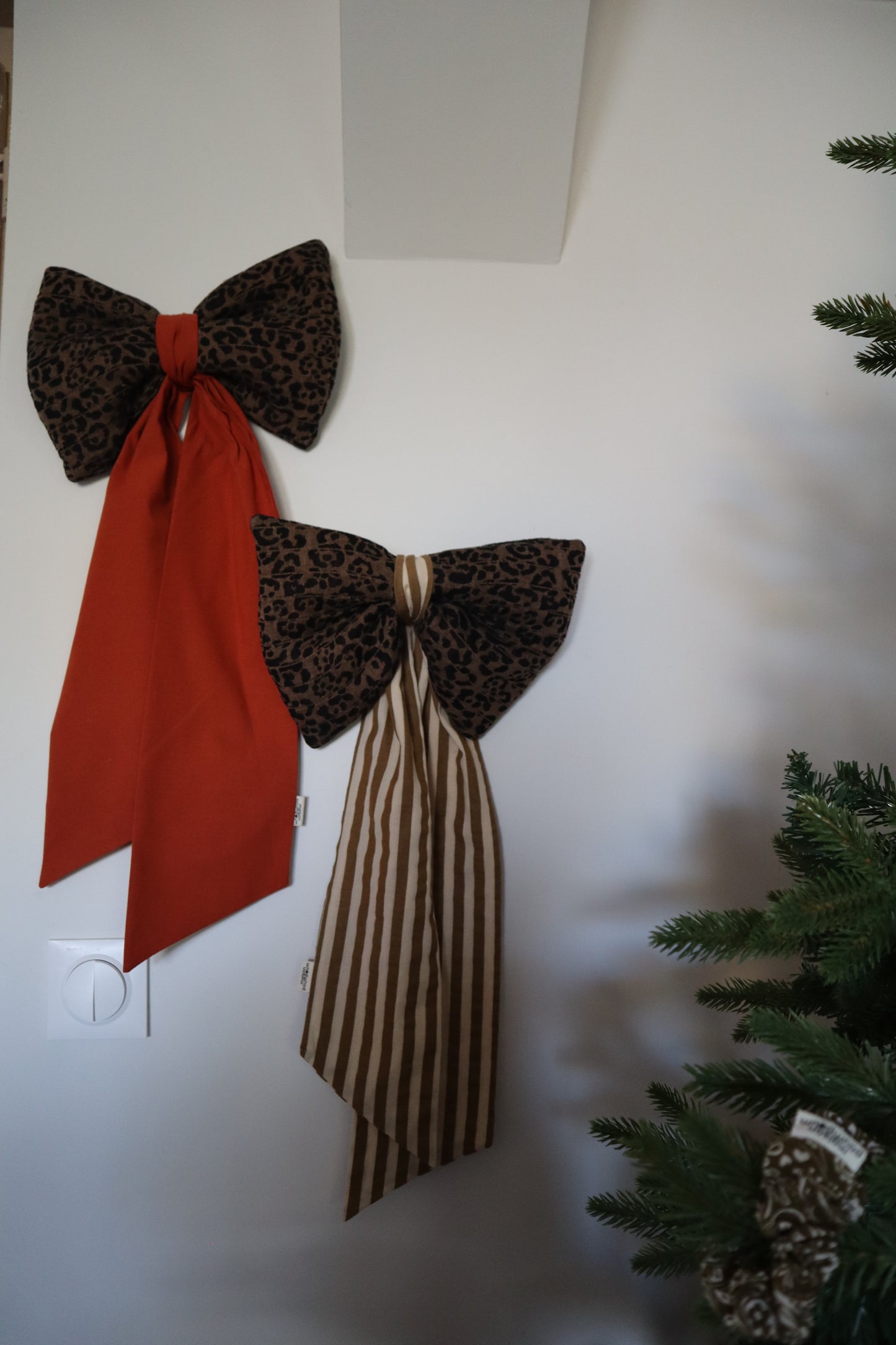 Le noeud de Noel - Léopard et orange