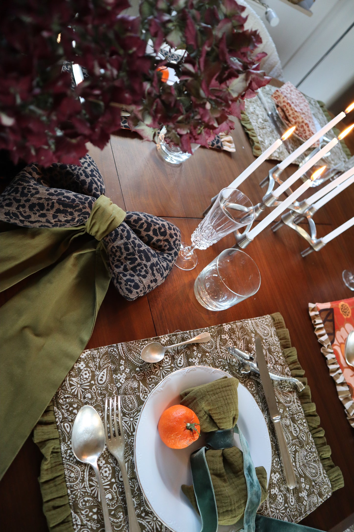 Le noeud de Noel - Léopard et kaki