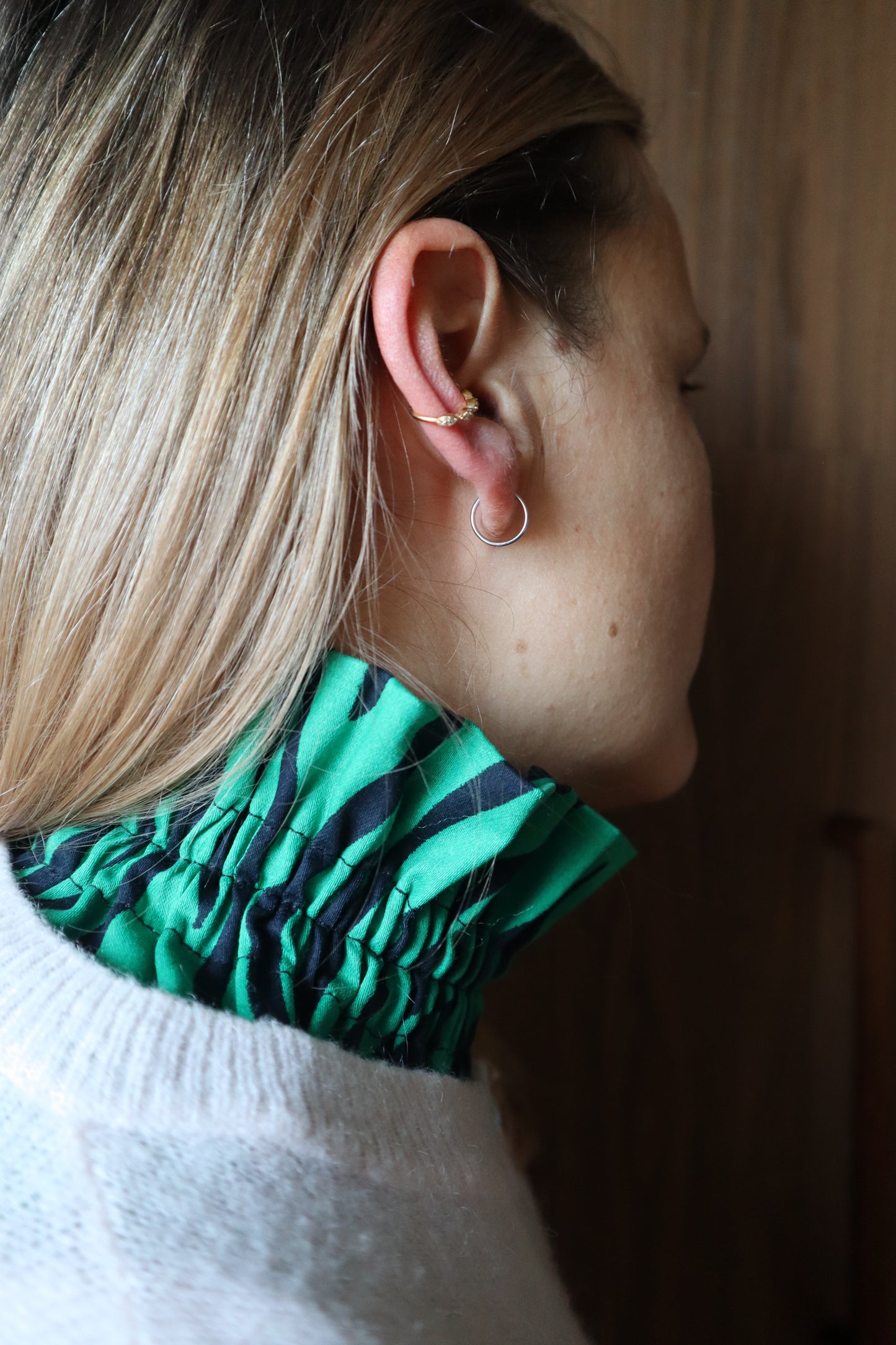 Le col amovible - Zèbre vert