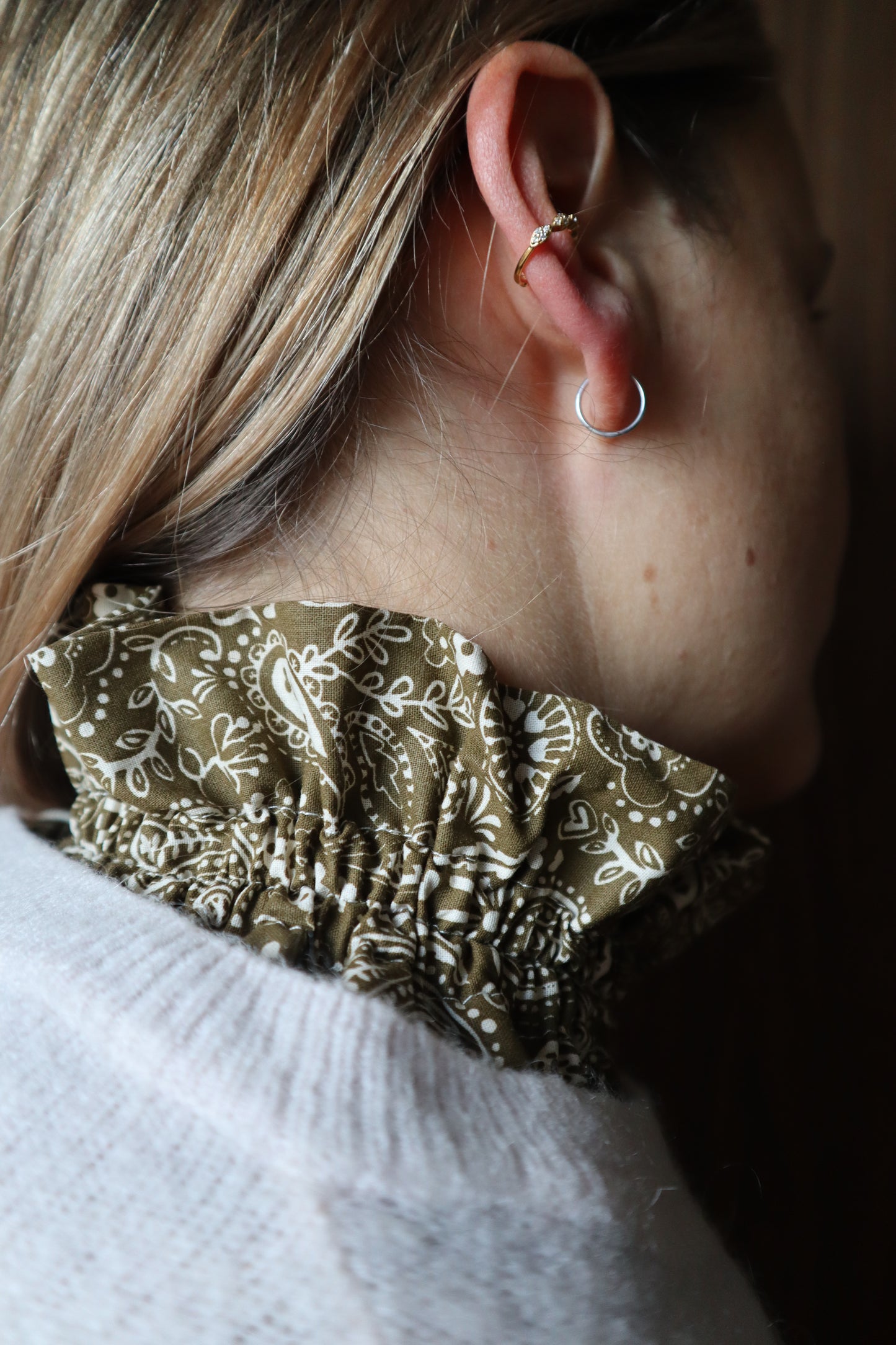 Le col amovible - Bandana kaki