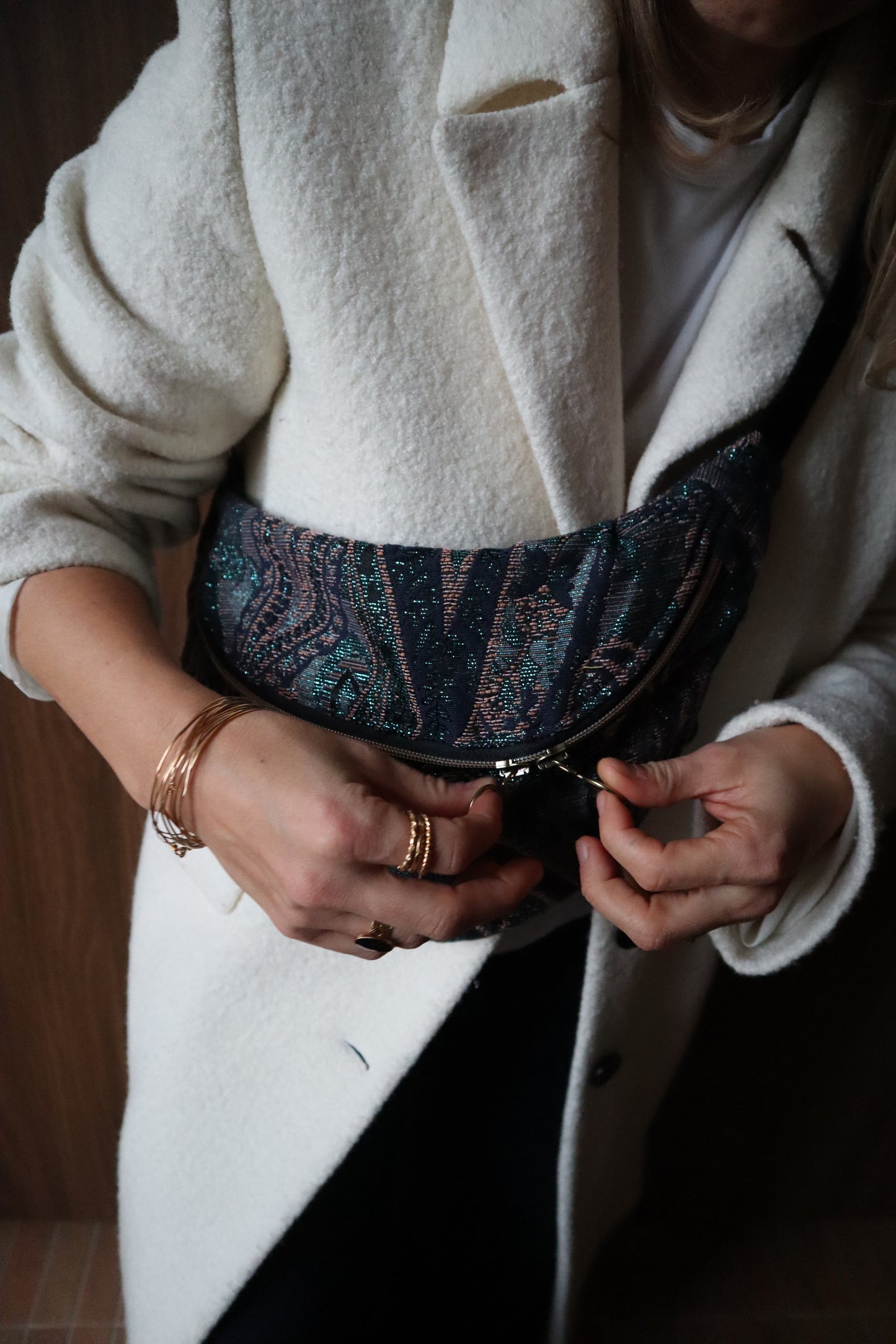 Sac banane cachemire