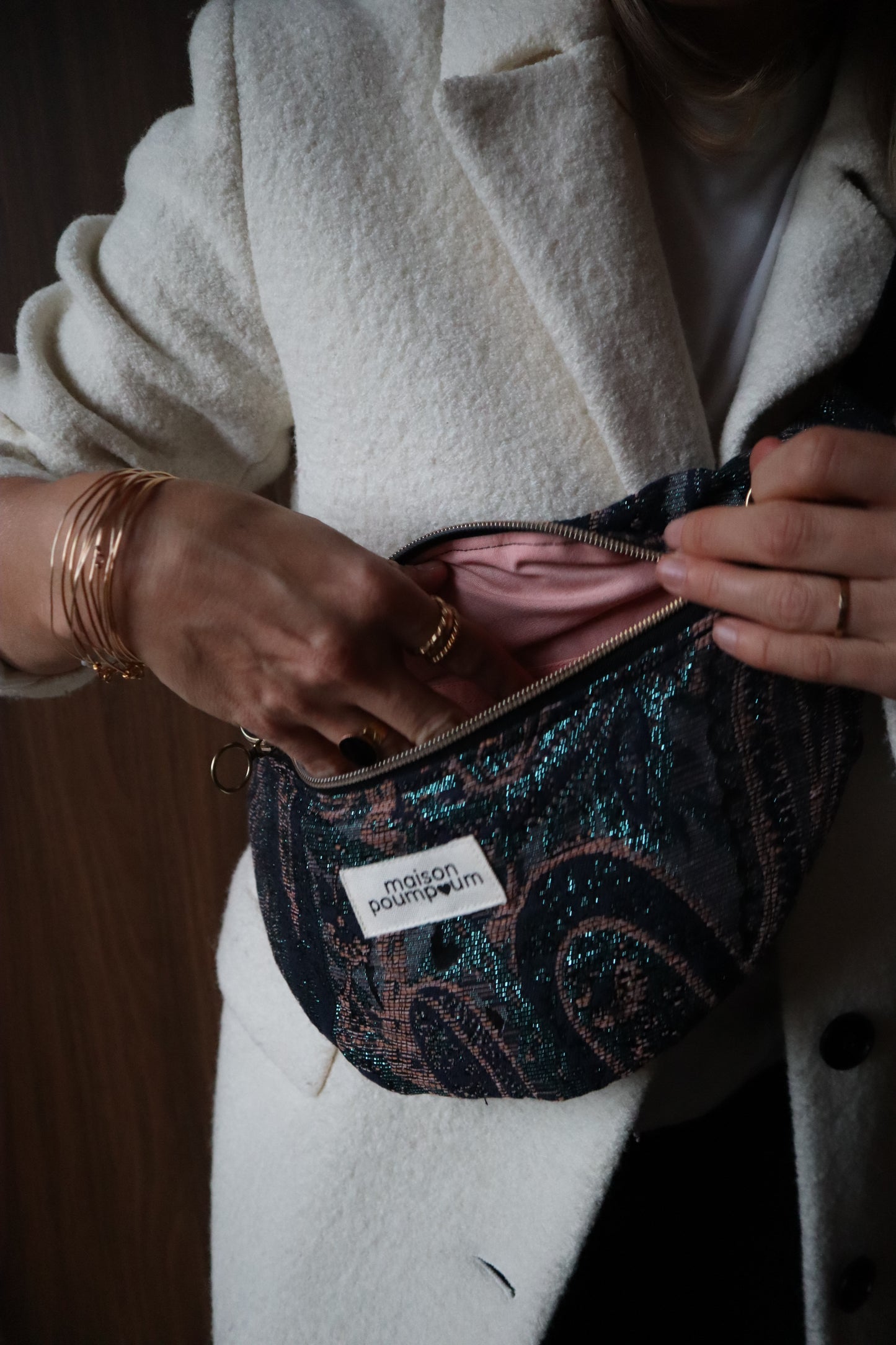 Sac banane cachemire